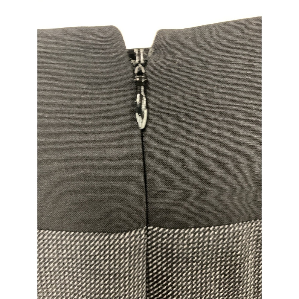 Theory Womens A Line Black Trim Gray Short Skirt With Pockets Size 8 - Picture 4 of 7